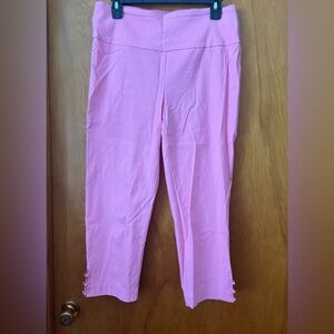 Counterparts bright pink size medium cropped length pants with ring detail